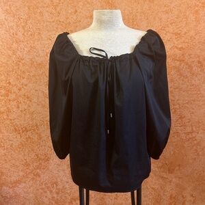 ELIZABETH and JAMES Black Blouse size Large